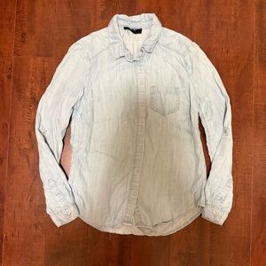 EVER NEW Melbourne DENIM Shirt Blouse, AUS 4, EU32, US 0, Light Blue
